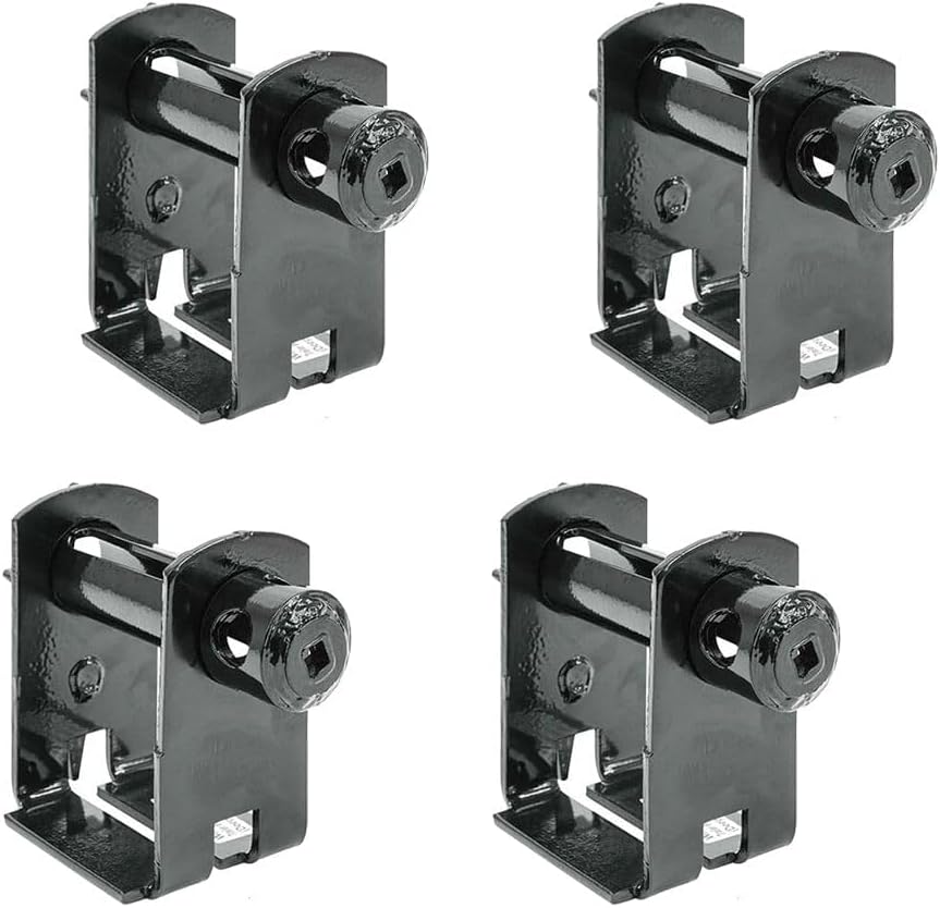 Mytee Products 4 Pack Trailer Winch for Flatbed Trailer - Higher 6670 lbs WLL - Truck C Style Winch for C-Track Racks