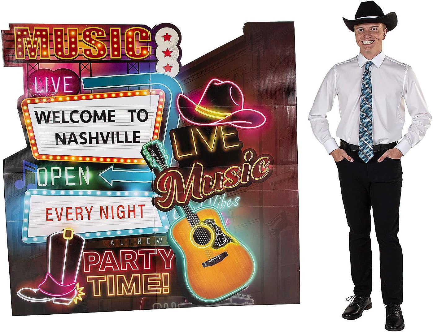 Country Music City Life-Size Cardboard Stand-Up