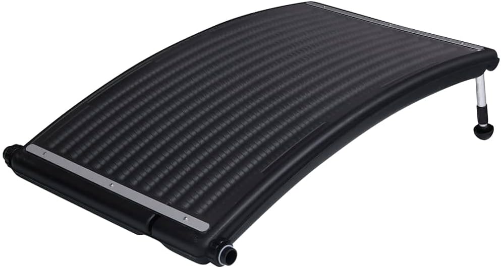 Curved Solar Pool Heater Set for Enhanced Warmth, Efficient Heating for Above-Ground Pools, Adjustable for Sun Exposure