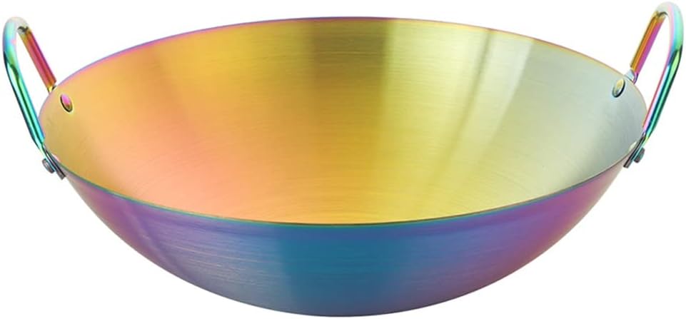 Traditional Cookware Stainless Steel Chef Wok Non-stick Handle Ear Spatula Kitchen Gas Range