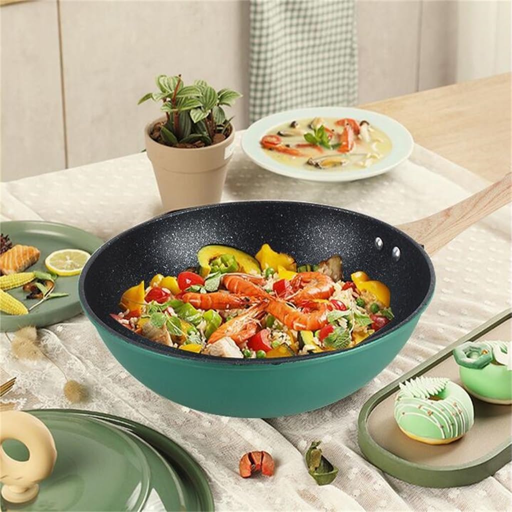 Non Stick Pot With Steamer, Flat Bottom Fryer, Stove, Induction Cooker, Universal