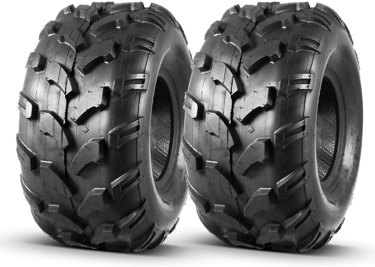 MaxAuto ATV Tires 20X9.50-8 20X9.5X8 Mud Terrain Tires for trx 90 kfx 90, 4 Ply Rating, Tubeless, Set of 2