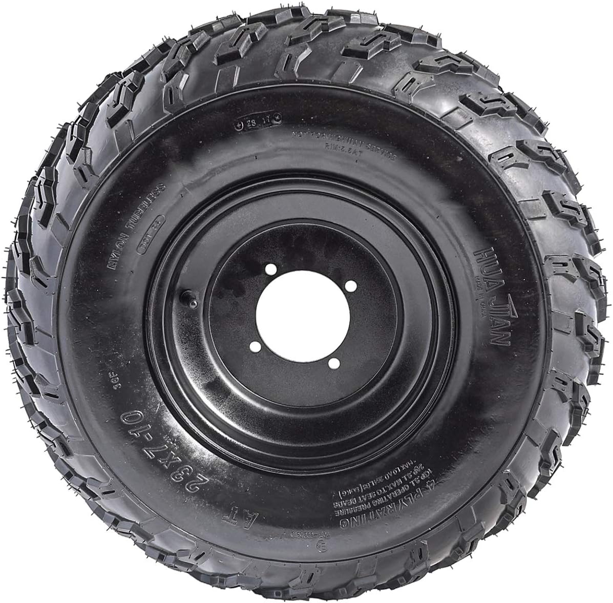 ATV Tires 23x7-10 Wheels with Rims | Tubeless tire for Go Kart UTV Quad Bike