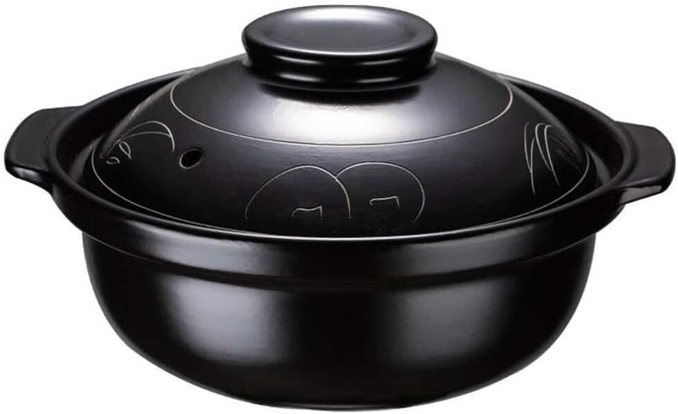 Small Ceramic Casserole Clay Pot with Lid, Non-Stick Soup & Stew Pot, 1L for Stews, Porridges, Rice & More, 10 Inch(Diameter26cm(10inch))