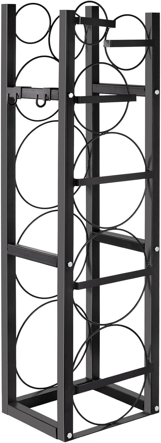 Refrigerant Tank Rack for 3x30 LBS and Other 3 Space-Saving Cylinder Holders for Freon, Oxygen, Nitrogen, 11 in x12 in x46 in