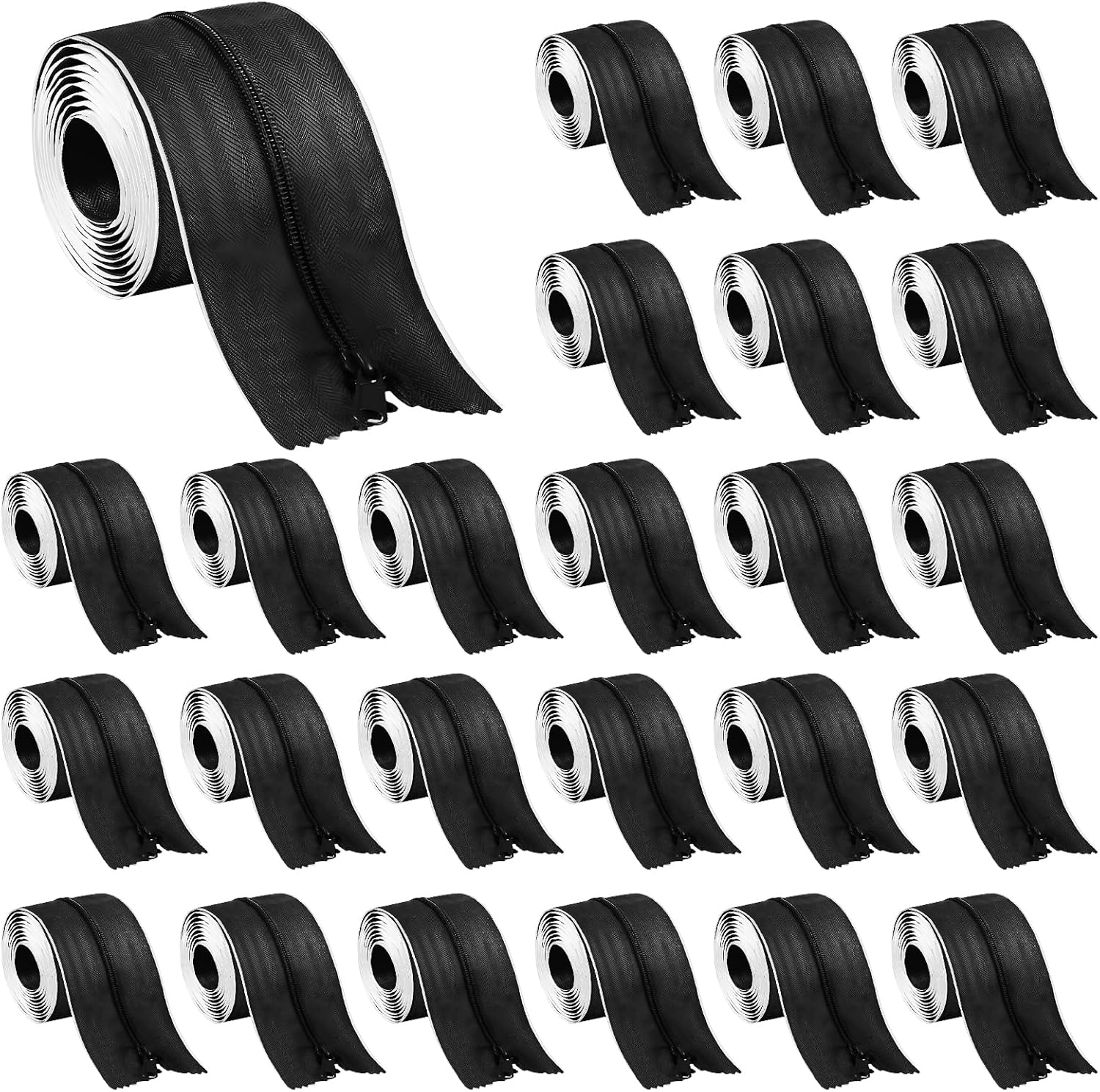 24roll Heavy Duty Zipper Door, Heavy-Duty Dust Protector Door Zipper HeavyDuty Zippers DoorDust Protector Zipp er Plastic Wall Zippers Adhesive Zipp er Dust Zip per Zip DoorDust Zip pers Tarp