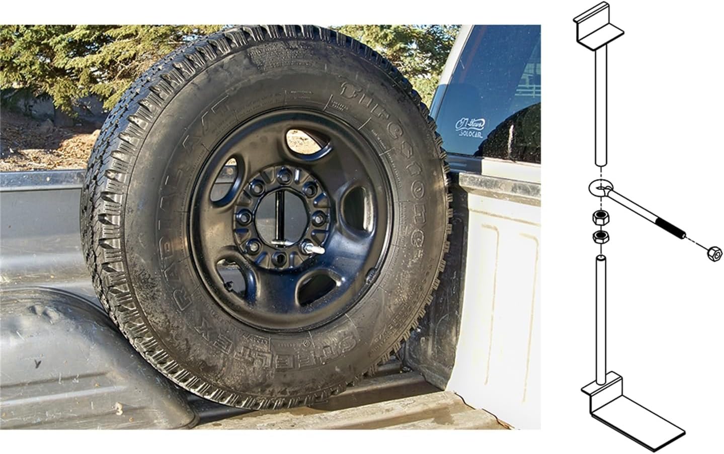 Titan Fuel Tanks 9901330000 Tire Mount