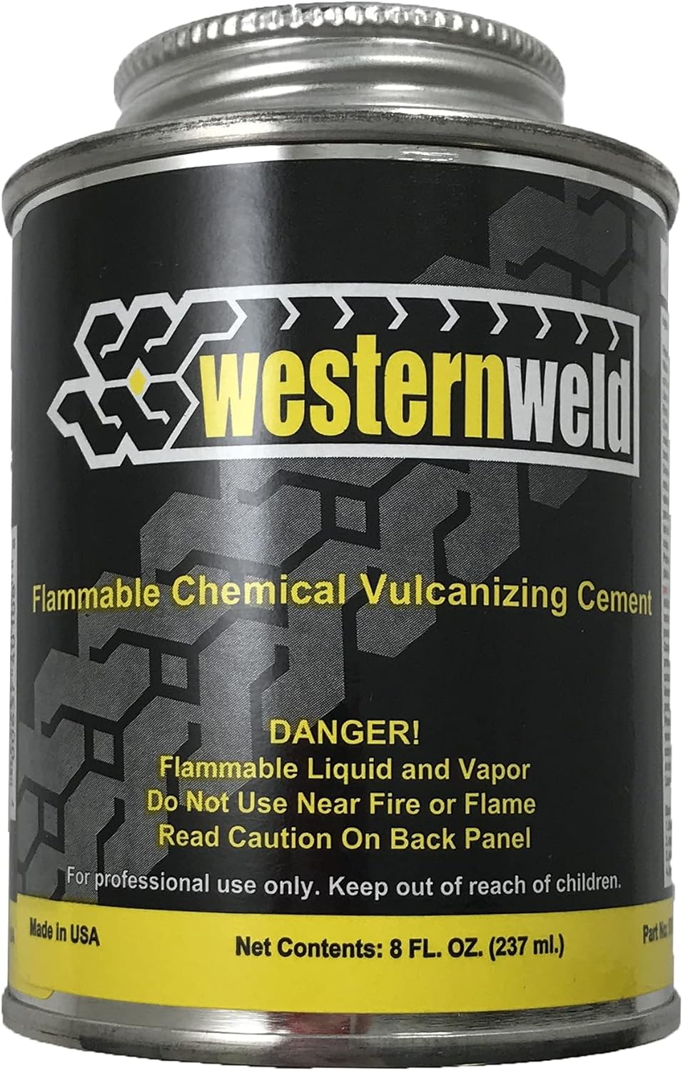 Sherco-Auto Clear All Purpose Tire Repair Vulcanizing Cement Brush Top Can 8 oz - 12 Pack - Made in USA