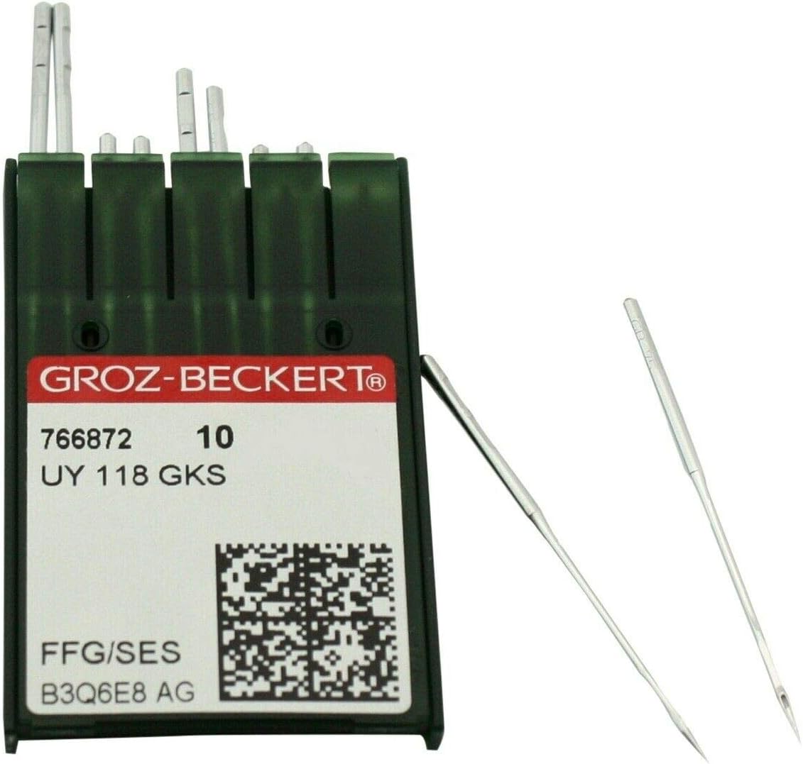 100 Groz-Beckert UY118GKS FFG Point Sewing Machine Needles-Size 80/12