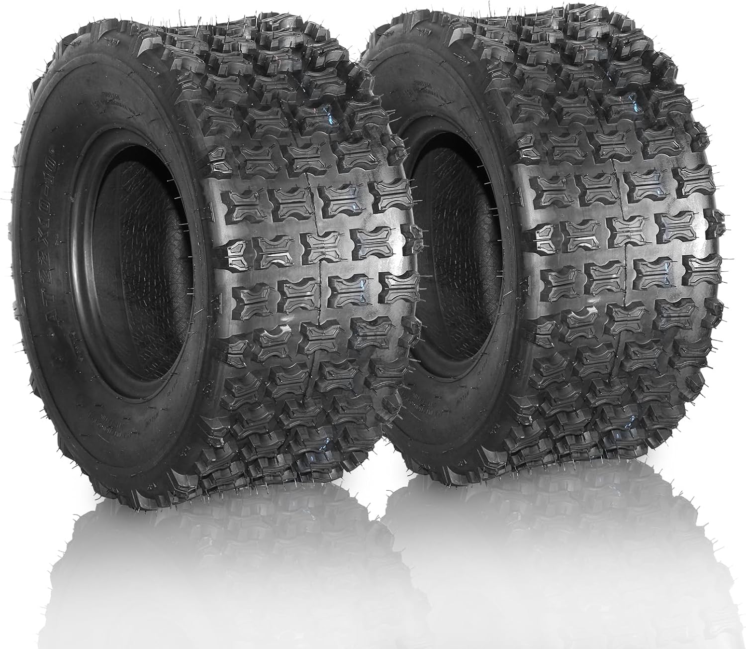 AutoForever 22x10-10 ATV UTV Tires 22x10x10 All-terrain Sport Tires 6 Ply Tubeless（Set of 2）