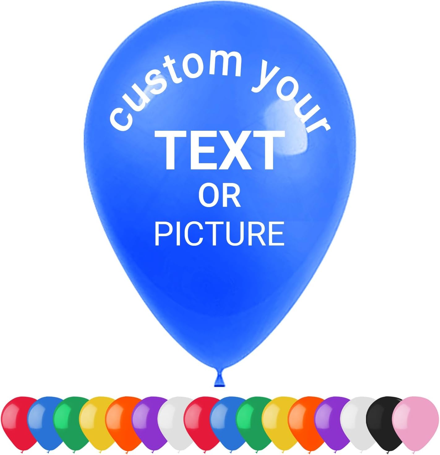 12 Inch 2.3g Customized Advertising Balloons - Personalized Monochrome Logo and Text - Perfect for Birthday Parties, Weddings, and Company Celebrations (500)