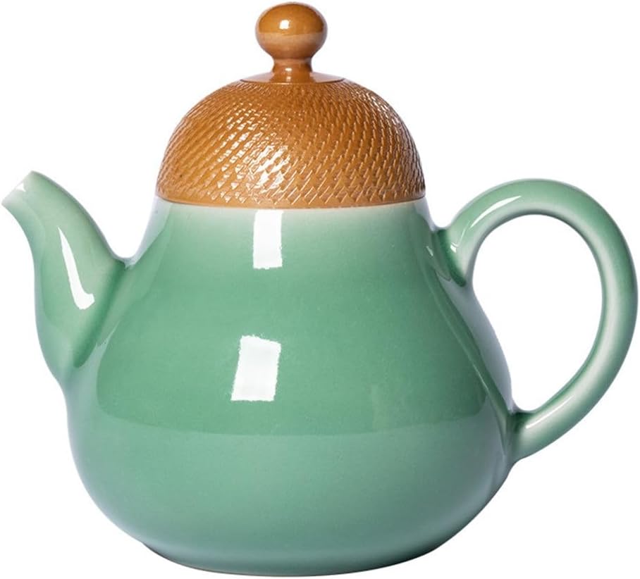 Mine Manual Kung Fu Teapot Single Pot Ceramic Longquan Celadon Filter Bubble Teapot