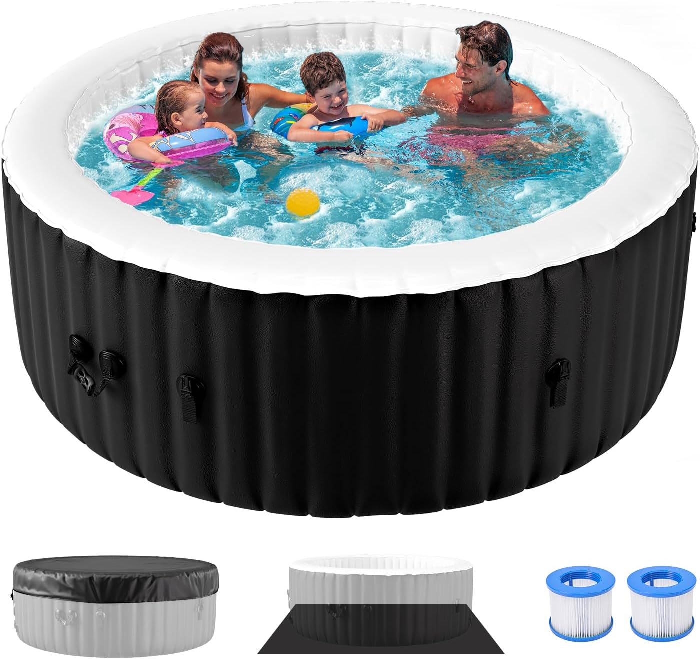 Inflatable Hot Tub, Blow Up Portable Hot Tub