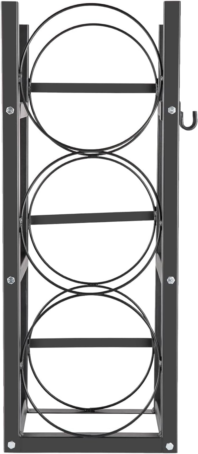 11 in x12 in x32.5 in Refrigerant Tank Rack - Holds 3x30 LB Cylinders | Heavy-Duty Space-Saving Holder for Freon, Oxygen, Nitrogen Tanks