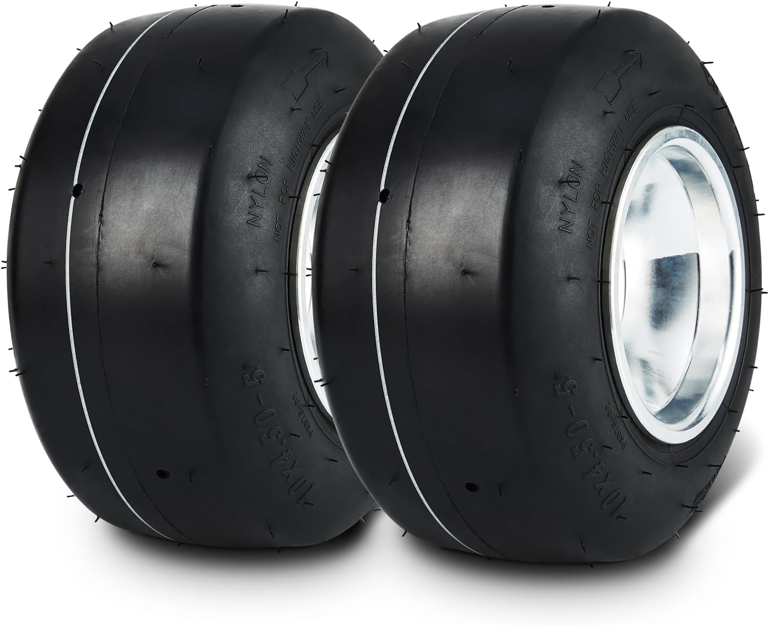 VEVOR Go Kart Tires and Rims, 10x4.5-5