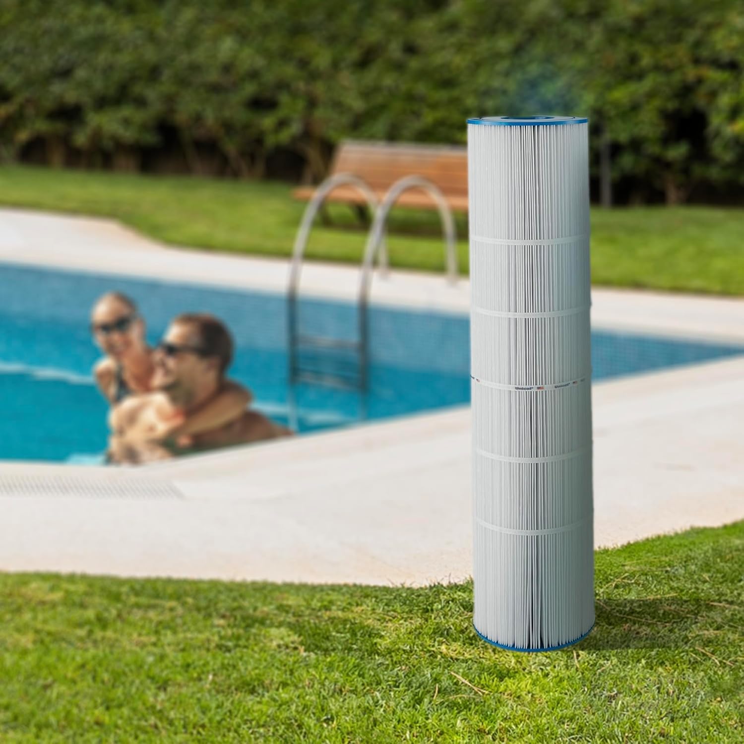 Unicel C-7472 125 Sq Ft Media Replacement Pool Filter Cartridge with 163 Pleats, Compatible with Pentair Pool Products, Pac Fab, & Waterway (4 Pack)