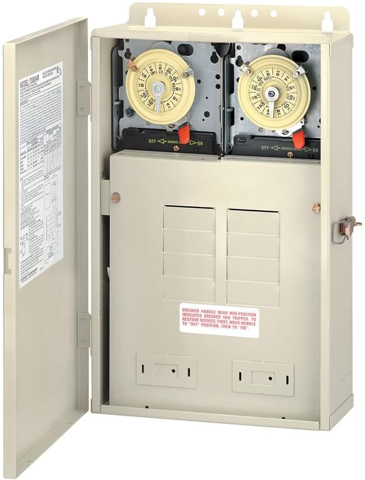 Intermatic T30404R Pool/Spa Control Panel 2xT104M, Color