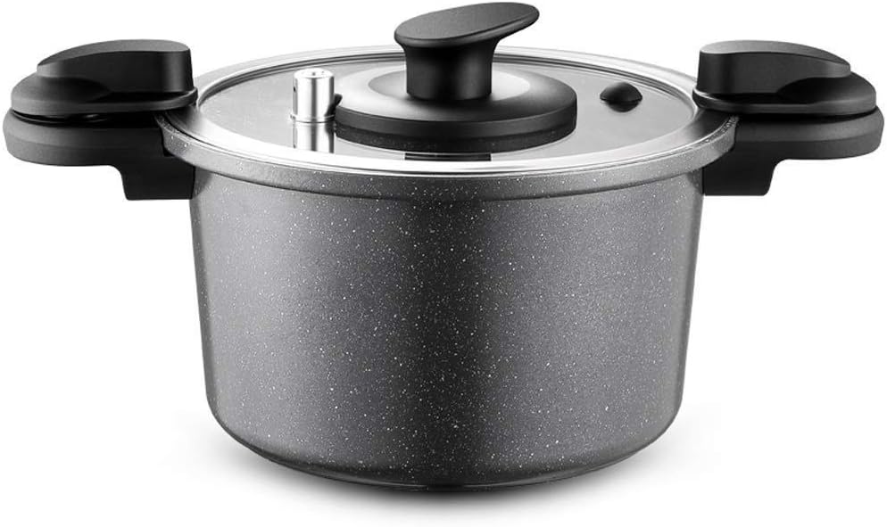 Nonstick Dishwasher Safe Oven Safe Stockpot Cookware,Black