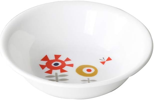 Corelle CP-8943 Daily Fairy Flora 5-Piece Set, Medium Plate, Deep Plate, Medium Bowl, Small Bowl, Variable Bowl, Break-Resistant, Lightweight, Microwave Safe, Oven Safe, Dishwasher Safe