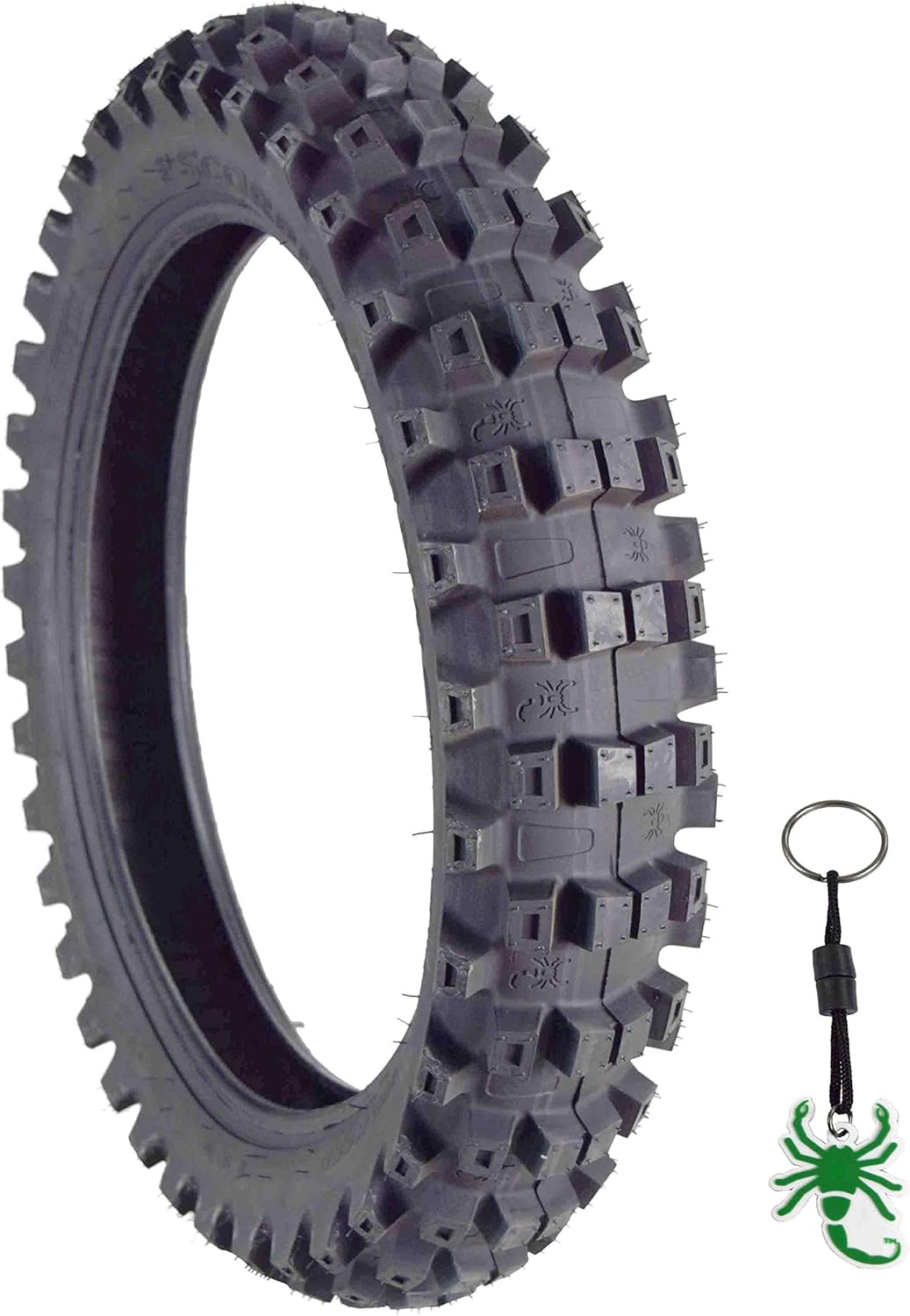 Pirelli Scorpion MX 32 Mid Hard 110/90-19 Rear Dirt Bike Tire with Keychain - Single