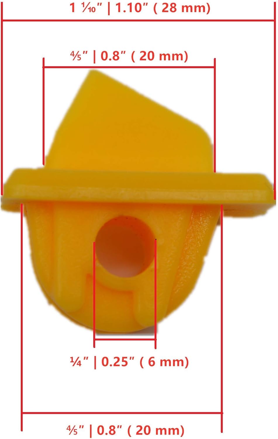 Tire Changer Plastic Insert, Tire Machine Guard, Wheel Rim Edge Protector for Mount Duck Head, Nylon Tyre Demount Fitting Head Part, 6 Front (Upper) + 6 Rear (Lower) Insert Kit/Pack, 5 Packs, 06YCL