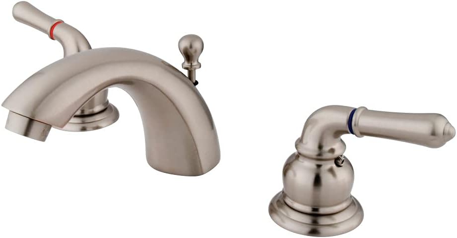 Kingston Brass KS2951 Naples Mini Widespread Lavatory Faucet, Polished Chrome