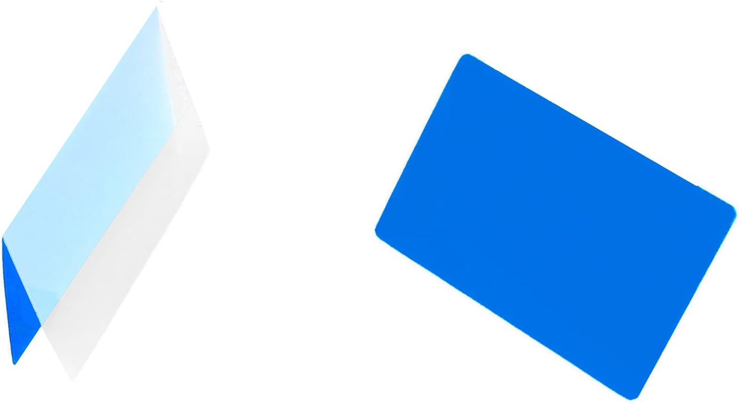 Hot Laminating Pouches Credit Card (Pack of 1,000) 10 mil 2-1/8 x 3-3/8 Blue/Clear