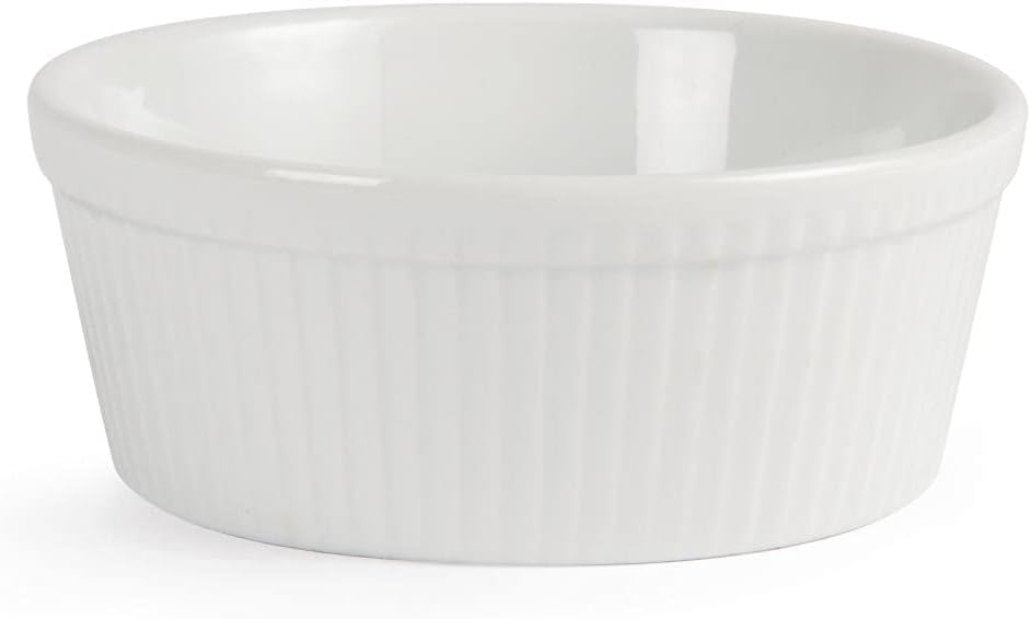 Olympia Round Pie Dishes 53X 134X 134mm Porcelain Ware Baking Oven Safe 6pc