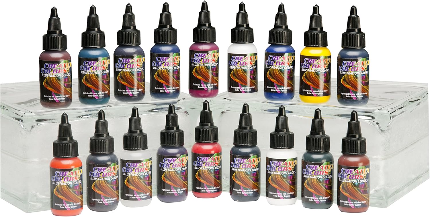 Createx Colors 5080-01 Createx Illustration Color Wheel Set, 1 oz.