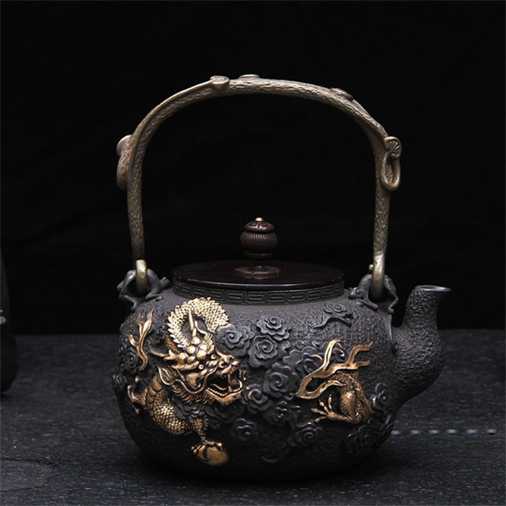 Yunzhong Long Gold Iron Pot Chinese Bubble Teapot Handmade Kung Fu Teapot