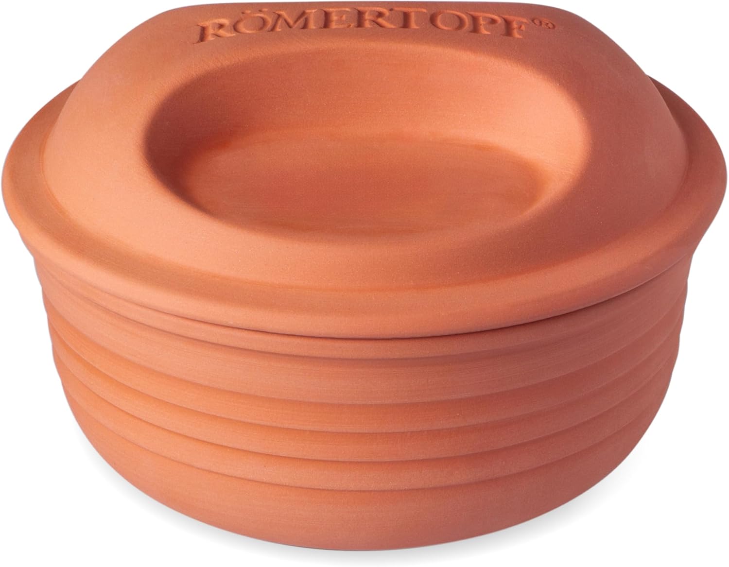 Romertopf 15005 Clay Roaster | Non-Stick Dutch Oven | Healthy Pot Cooking | Clay Baker | Versatile Cooking Vessel - 2.1 Quarts (2 Liters) 2-4 People