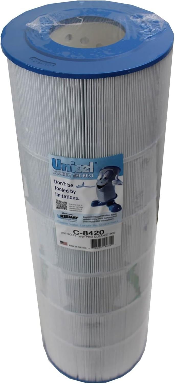 Unicel C-8420 200 Square Foot Media Replacement Pool Filter Cartridge with 236 Pleats, Compatible with Hayward Pool Products and Waterway (2 Pack)
