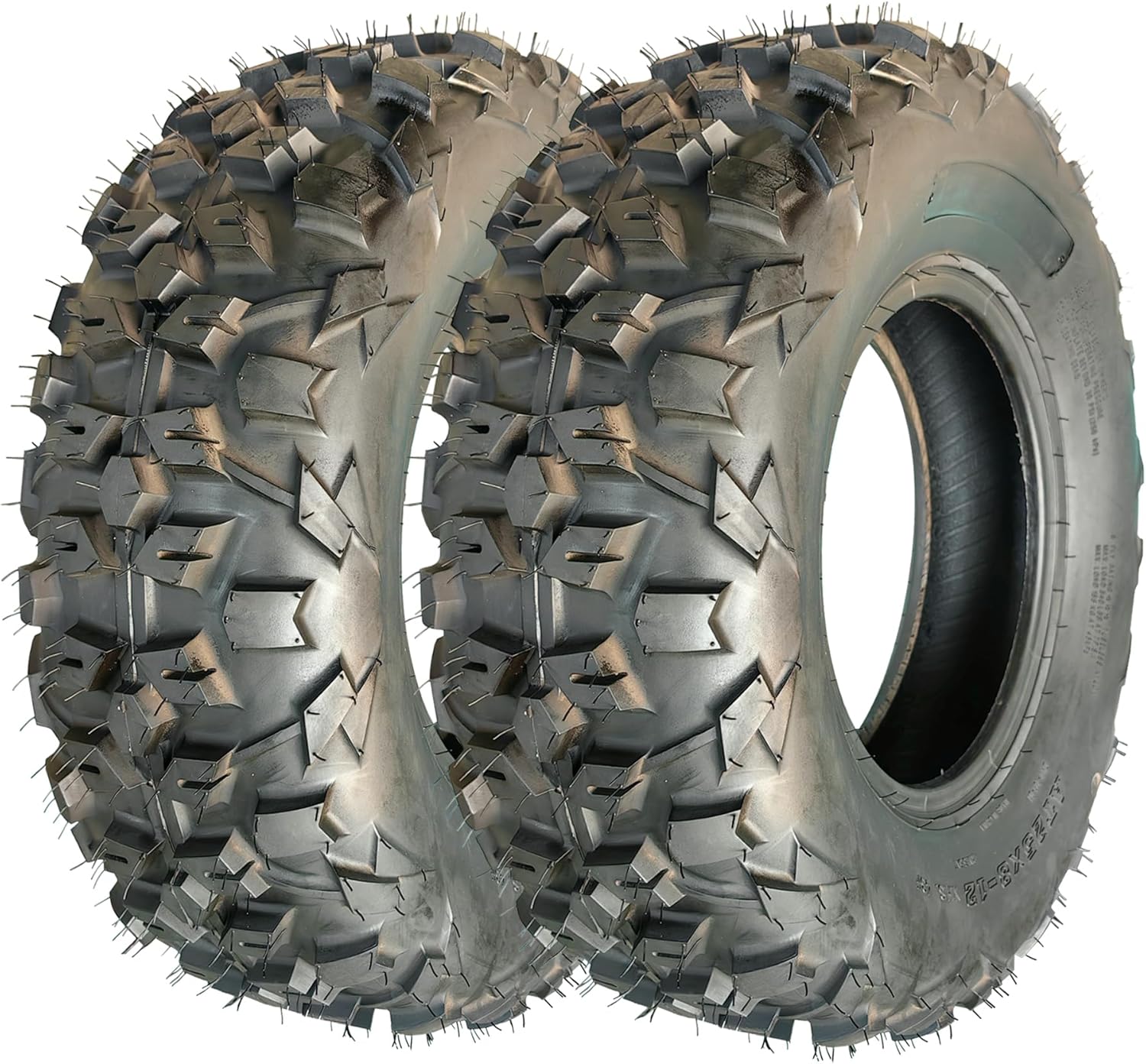ATV Tire 25x8-12 ATV/UTV Tires 6PR All-Terrain Tires 2Pack Tubeless DAV101