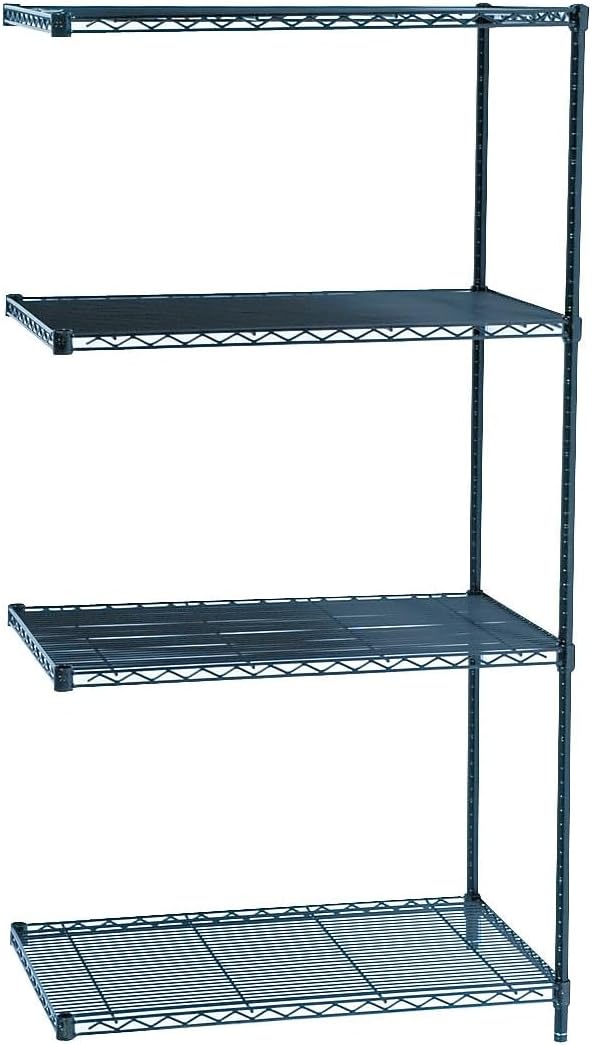 Safco 5296BL Industrial Wire Shelving Extra Shelf Pack 48
