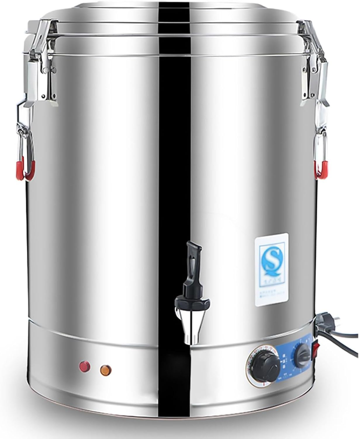 Stock Pot - Stainless Steel Commercial Large Capacity Catering Urn, 30L/40L/50L/60L Hot Water Boiler Dispenser, 30-110°C Temperature Control For Cafe, Office, Home(70L)