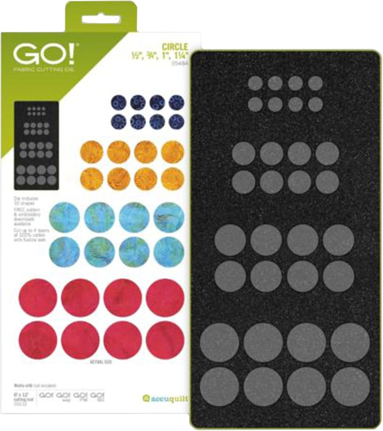 Accuquilt GO! Circle-1/2, 3/4