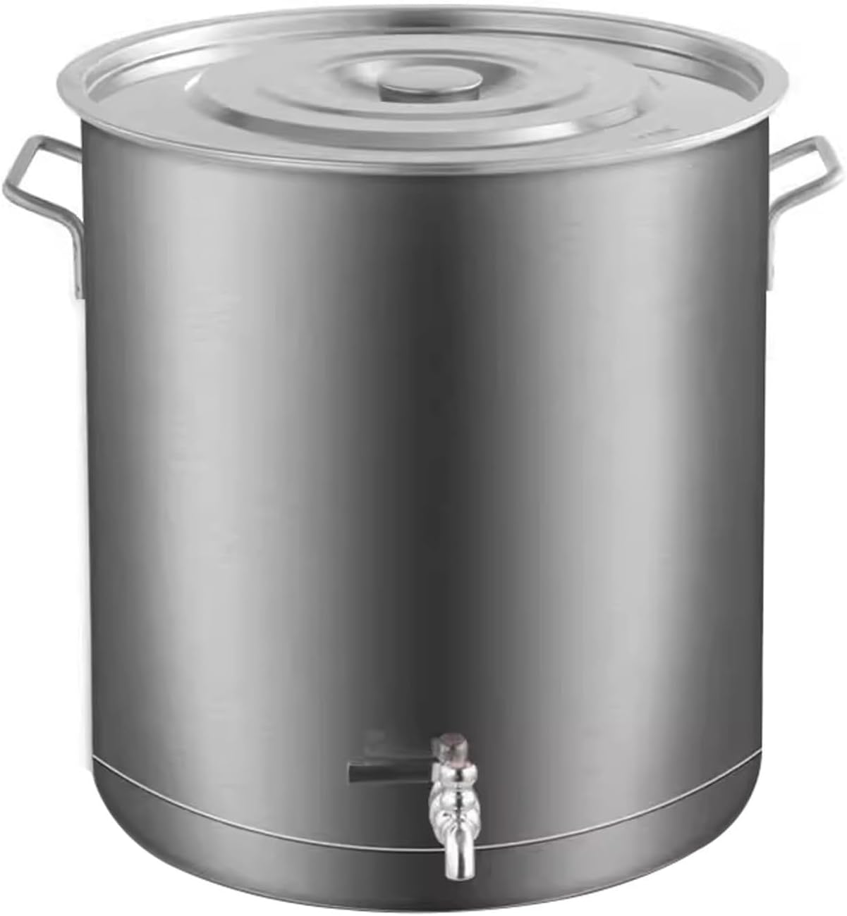 Stainless Steel Soup Bucket, Stock Pot with Spigot, Soup Pot with Lid,Large Stock Pots, Composite Stockpot, Multifunctional Heavy Duty Pots(60x60cm)