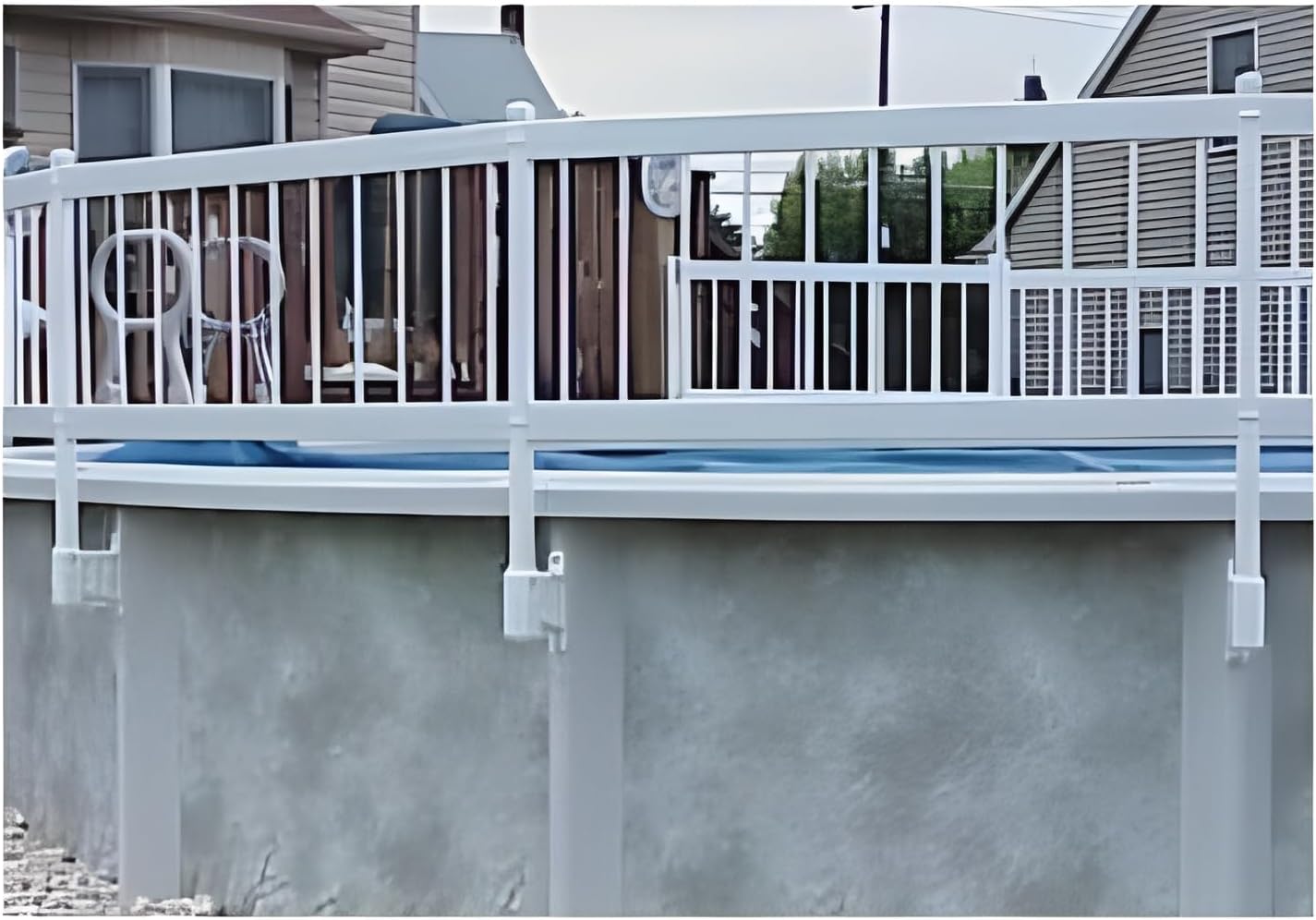 Vinyl Works A24P8-T 24 in. 8-Section Base Fence Kit - Taupe