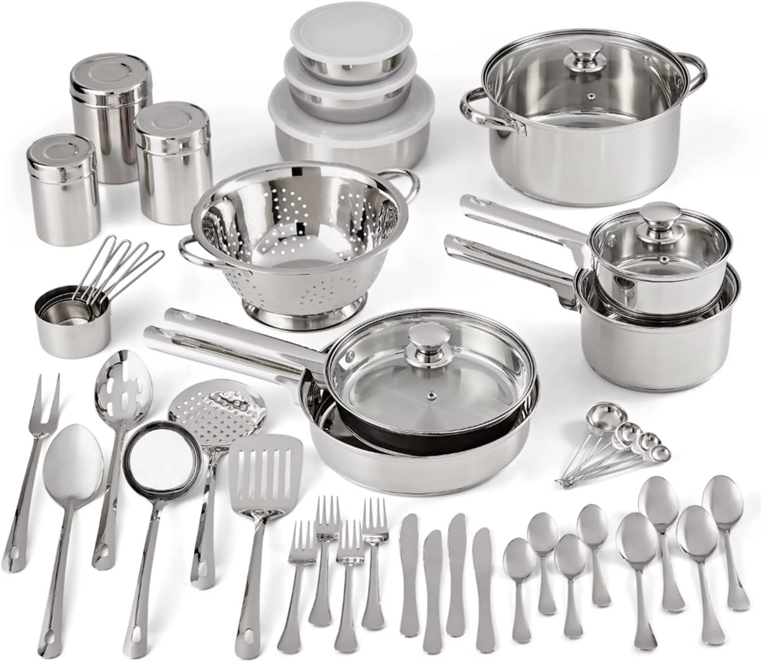 Stainless Steel Cookware And Kitchen Combo Set Accessories