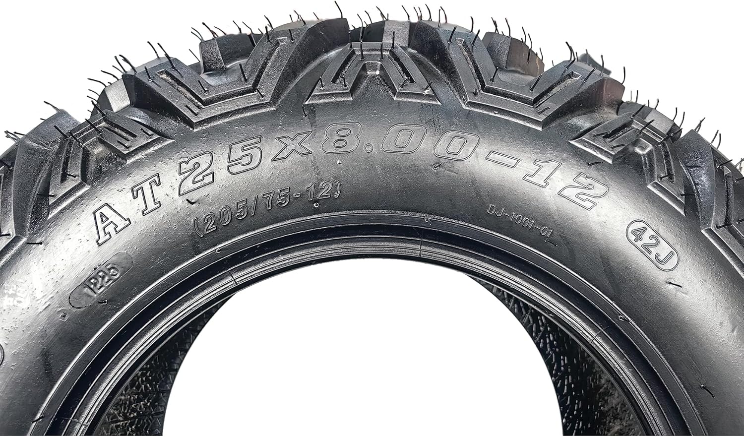 25x8-12 ATV/UTV Tires 6PR All-Terrain Tires Heavy Duty for Trail/Mud/Rock, 2 Pack Tubeless