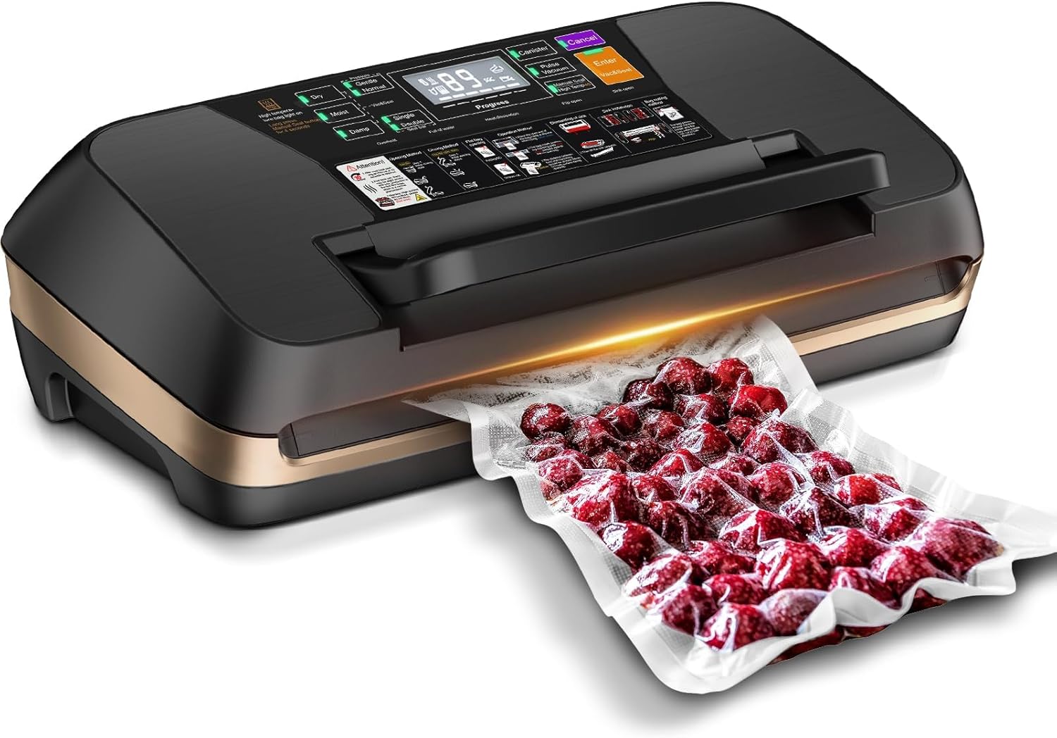 95kpa Vacuum Sealer Machine Black