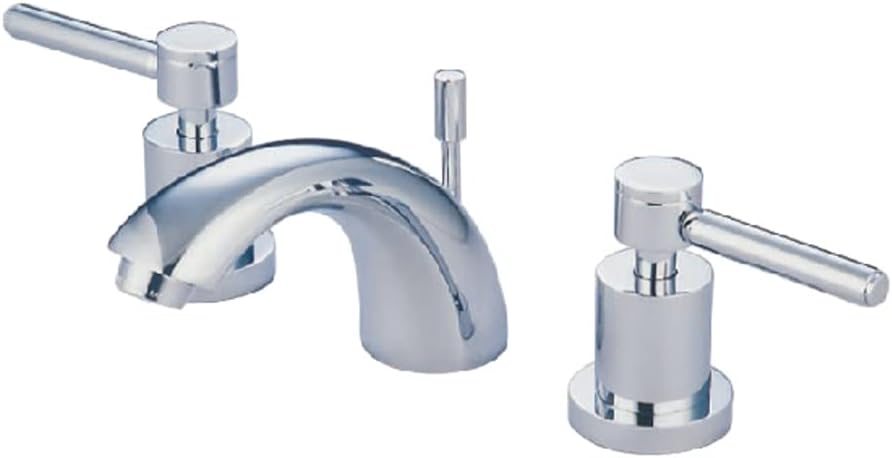 Kingston Brass KS2951DL Concord Mini Widespread Lavatory Faucet, 5-Inch Spout Reach, Polished Chrome