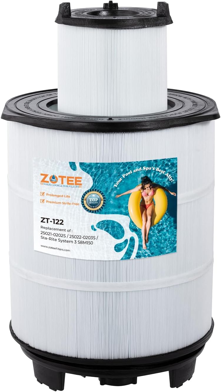Pool Filter Cartridge Replacement for 170147 S8M150 Sta-Rite System 3 25022-0203s-25021-0202s, 450sq.ft