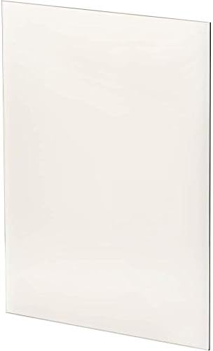 kratki Fireplace Glass & Oven Glass 320 x 320 mm Heat-Resistant Fireplace Panel with Temperature Resistant up to 660 Degrees C Thickness 4 mm Glass Plate for Stove SZKLO/F/320/320 Standard