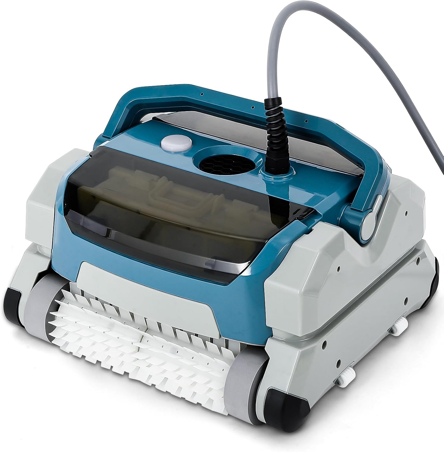 Automatic Pool Vacuum Robot, Cordless Robotic Pool Cleaner with 210 Mins Runtime, Powerful Suction, Fast Charging, Ideal for Swimming Pools up to 900 Sq.ft