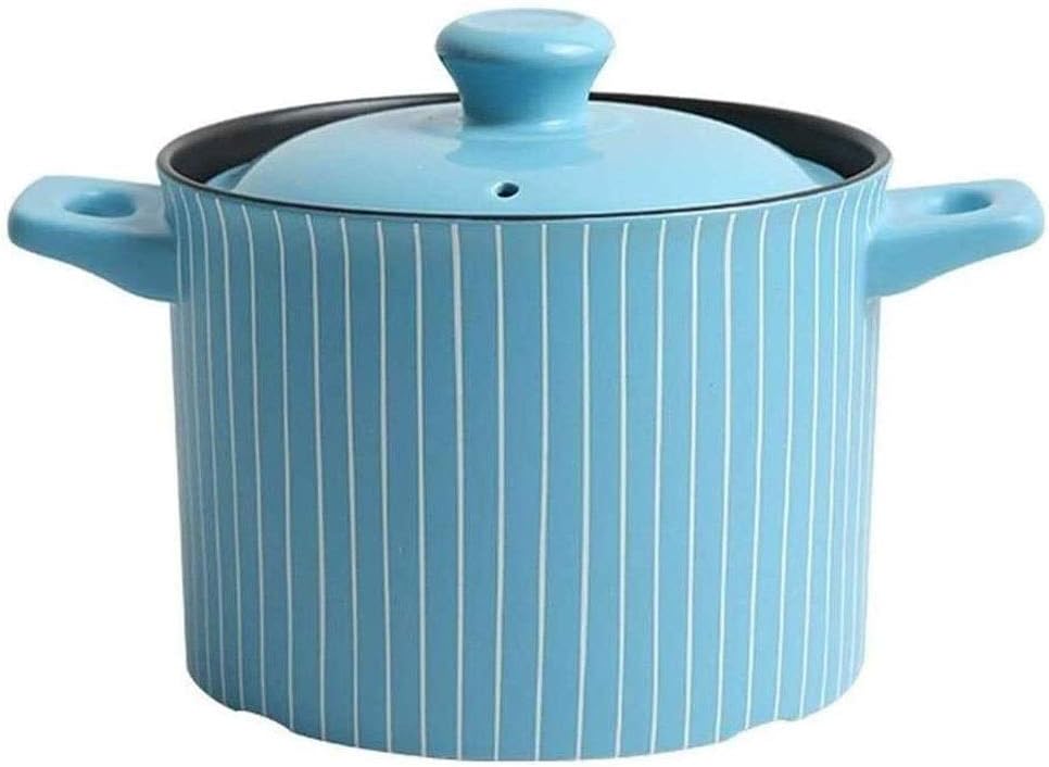 New Ceramic Cooking Pots With Lid Home Used Steamed Egg Stew Soup Pot Cheap Oven Hotpot Casserole Thermal Cooker(3.5L)