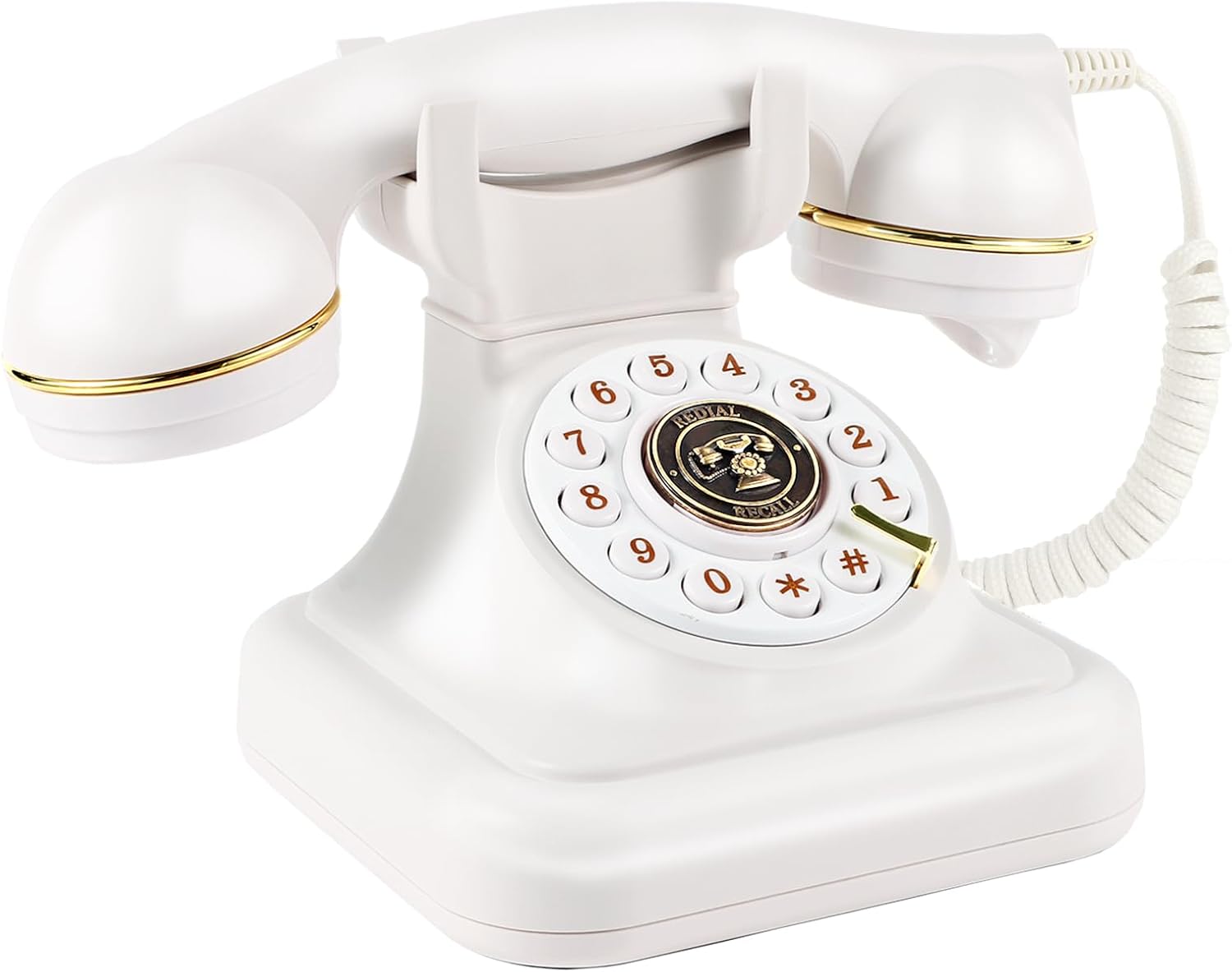 Audio Guest Book Wedding Phone, Audio Guestbook,Record Audio Messages with GuestBook, Guestbook Alternative for Wedding, Birthday Party, Baby Shower, Anniversary, Engagement (White)