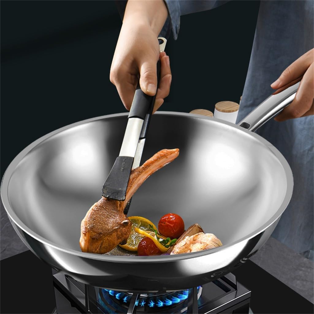 Frying Pan Household Non-stick Kitchen Non-coated Flat Bottom Gas Stove Applicable Induction Cooker