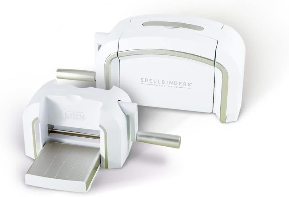 Spellbinders Platinum Die Cutting and Embossing Machine (3.5 Inch Platform Machine, Etched Die and Cardstock)