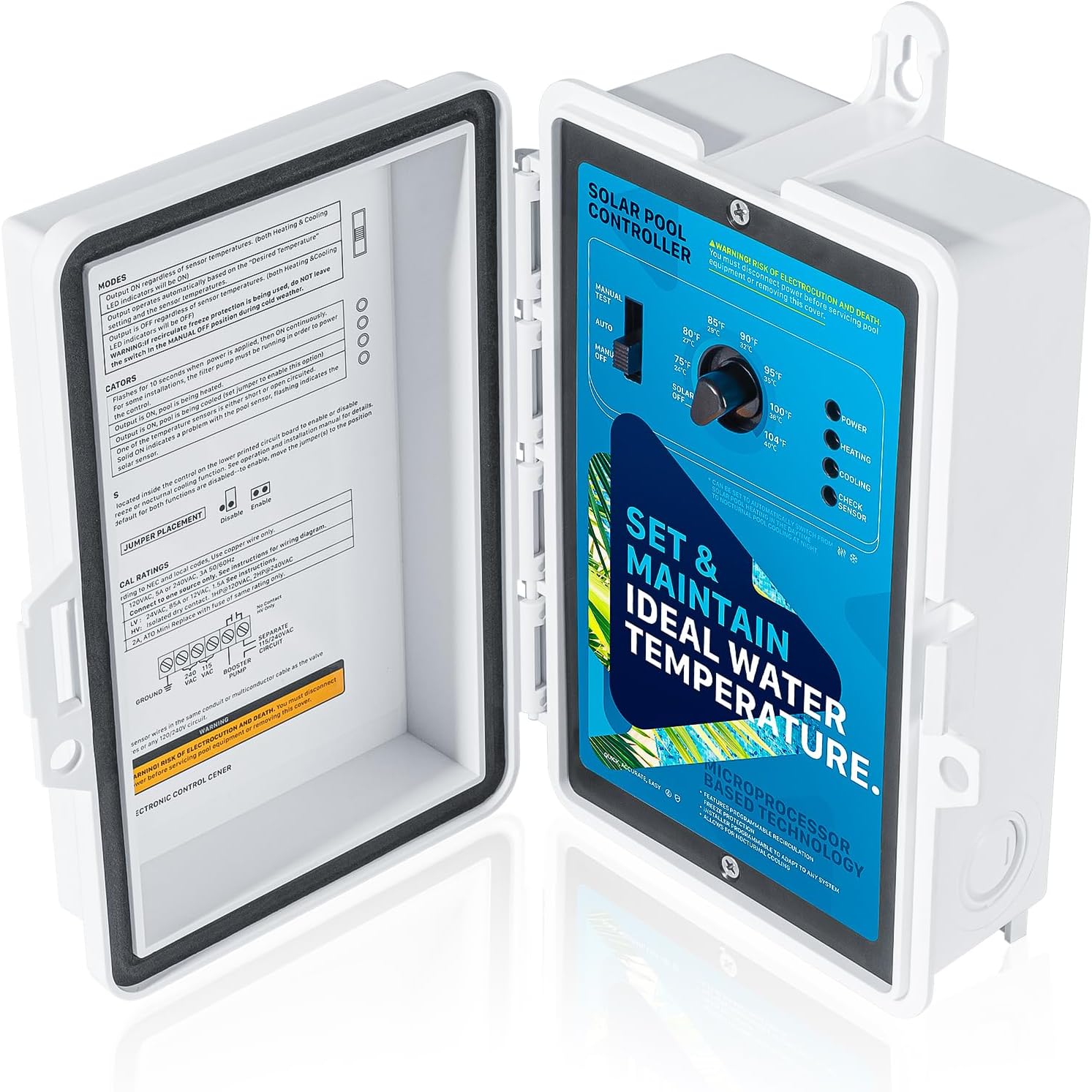 Replacement for Hayward Goldline GL-235 AquaSolar Pool Solar Differential Temperature Controller Solar Pool Control for Pool, Spa & Hot Tub 12/24VAC and 120/240VAC Output